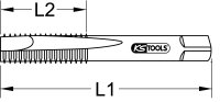 HSS Co Einschnittgewindebohrer M, M5x0,8