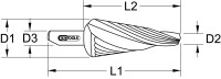 HSS Blechschälbohrer spiralgenutet, Ø 5-20mm