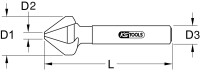 HSS Kegel- und Entgratsenker 60°, 6,3mm