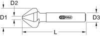 HSS Kegel- und Entgratsenker 60°, 16mm