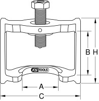 Bremsgestängesteller-Abzieher, HALDEX, 160mm