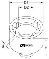 3/4" Nutmutter KM9, Zapfen innenliegend