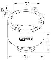 1/2" DAF Nutmuttern-Schlüssel für...