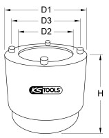 1/2“ Steckschlüssel für Öldichtringe...