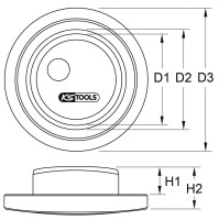 Radlager-Einbauhilfe für DAF Ø 73,5x81,5x137,5 mm