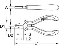 Feinmechanik-Kombinationszange, 120mm