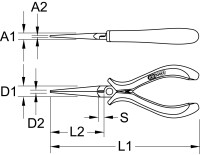 Feinmechanik-Telefonzange, 160mm