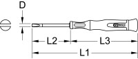 Feinmechanik-Schlitz-Schraubendreher, 1,4mm