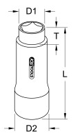 Stecknuss für Fünfkant-Schrauben am Bremssattel, 14mm