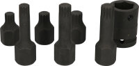 1/2" Spezial-Kraft-Bit-Stecknuss-Satz Vielzahn, 7-tlg M14-M18