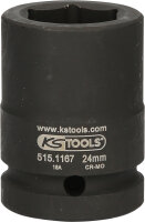 3/4" Kraft-Stecknuss-Adapter, 24mm