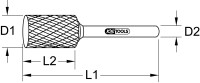 Frässtift Zylinderform