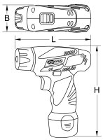 1/4 Akku-Bit-Schrauber, 24Nm, 400 U/min 10,8V, ohne Akku und Ladegerät