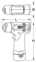 Akku-Schleifmaschine, 3.200 U/min 10,8V, mit 1 Akku und 1 Ladegerät