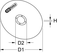 Schruppschleifscheibe, gewölbt, Ø 59mm, 25-Pack