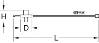 3/4" Drehwinkelmessscheibe, Kralle