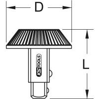 1/2" Drehknopf-Umsteckvierkant