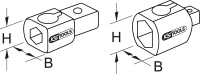 9x12mm Einsteck-Adapter, auf 14x18mm