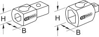 14x18mm Einsteck-Adapter, auf 9x12mm