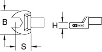 9x12mm Einsteck-Maulschlüssel, 11mm