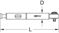 1/4" Mini Drehmomentschlüssel, 3-15Nm