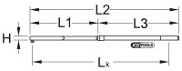 1/2" Festeingestellter ALUTORQUEprecision-Drehmoschlüssel, 20-120Nm, Einzelvierkant