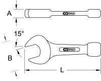 Schlag-Maulschlüssel, 32mm