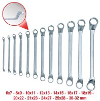 Doppel-Ringschlüssel-Satz, 12-tlg gekröpft, 6-32mm