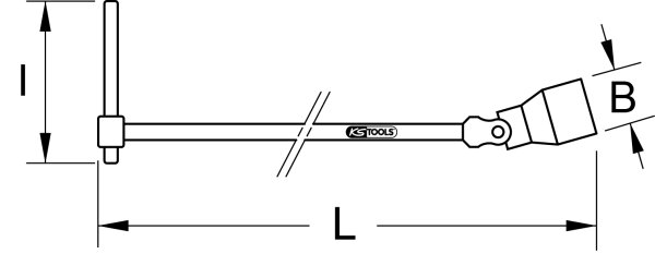 T-Griff Gelenkschlüssel, XL, 11mm