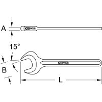 Einmaul-Kraftschlüssel, 105mm