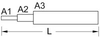 Stufendrehstift für Doppel-Steckschlüssel 12x13-21x23mm