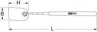 Teleskop-Lupe, 178-660mm, 44x63,5mm