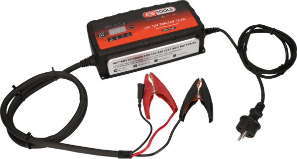 12V + 24V SMARTcharger Hochfrequenz-Batterieladegerät 25A/12,5A