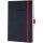 Notizbuch Conceptum ca. A5 194 S. Hardcover liniert 80g black-red