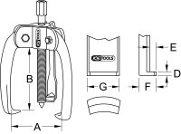 BASIC Universal-Abzieher 3-armig, 20-200mm