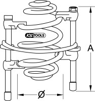 Federspanner mit Sicherheitsbügel, 300mm