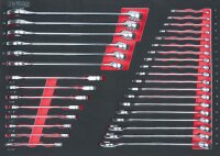 SCS Ringmaulschlüssel-Satz, 33-tlg in 1/1 Systemeinlage