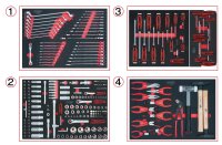 Universal-Systemeinlagen-Satz für 4 Schubladen mit...