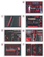 Universal-Systemeinlagen-Satz für 7 Schubladen mit...