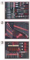 Universal-Systemeinlagen-Satz für 3 Schubladen mit...