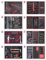 Universal-Systemeinlagen-Satz für 8 Schubladen mit...