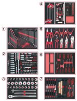 Universal-Systemeinlagen-Satz für 7 Schubladen mit...