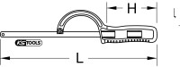 Metall-Einhandsägebogen, 300mm