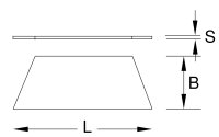 Trapezklingen, Spender à 5 Stück, für 970.2173