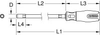 ERGOTORQUEplus Stecknuss-Schraubendreher lang, 5mm