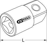 1/4" Vergrößerungsadapter, 1/4"F x...