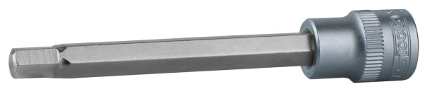 3/8" Bit-Stecknuss Innensechskant, lang, 4mm