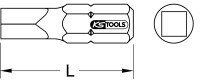 1/4" Vierkant-Bit #0, 25mm, S2