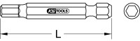 1/4" Bit Innensechskant, 50mm, 8mm, 5er Pack