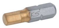 1/4" TIN Bit Innensechskant, 25mm, 2mm, 5er Pack